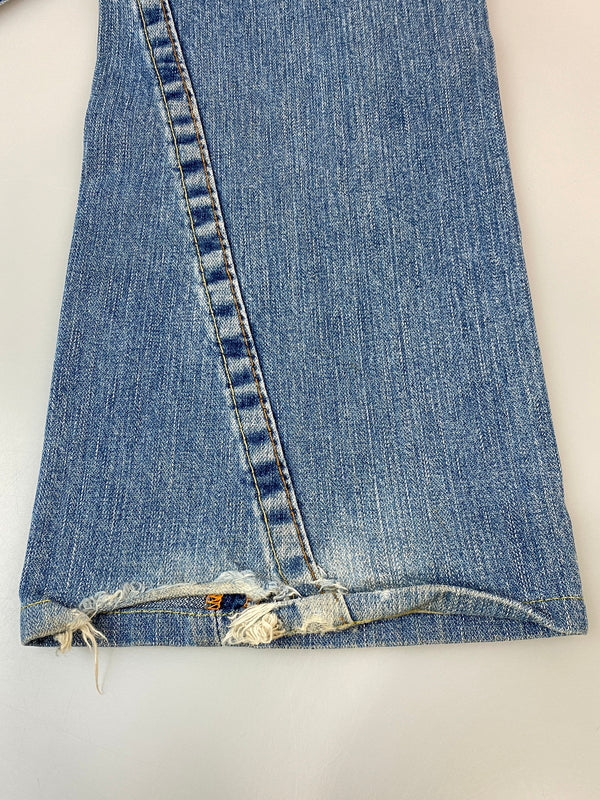 【現状渡し品】【メンズ】 TRUE RELIGION トゥルーレリジョン JOEY DENIM PANTS ジョーイ デニム パンツ ボトムス 152-260804-yn-11-min サイズ：ROW30 SEAT33 カラー：ライトインディゴ 万代Net店