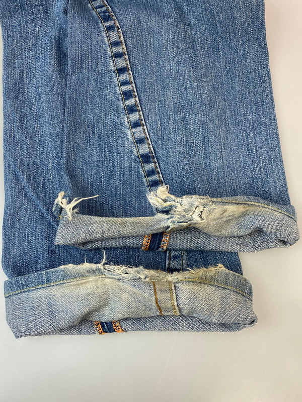 【現状渡し品】【メンズ】 TRUE RELIGION トゥルーレリジョン JOEY DENIM PANTS ジョーイ デニム パンツ ボトムス 152-260804-yn-11-min サイズ：ROW30 SEAT33 カラー：ライトインディゴ 万代Net店