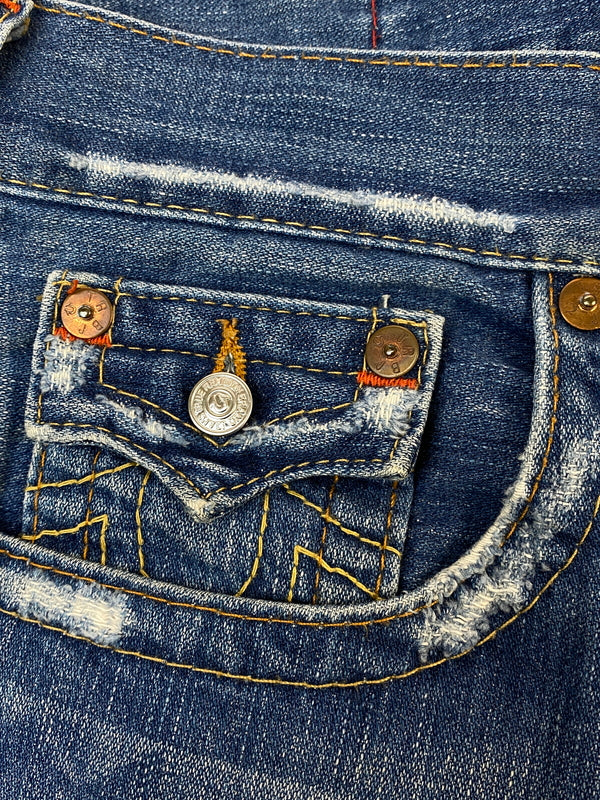 【現状渡し品】【メンズ】 TRUE RELIGION トゥルーレリジョン JOEY DENIM PANTS ジョーイ デニム パンツ ボトムス 152-260804-yn-10-min サイズ：ROW31 SEAT33 カラー：インディゴ 万代Net店