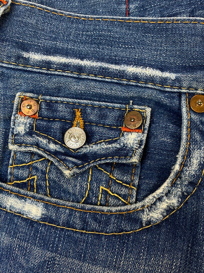 【現状渡し品】【メンズ】 TRUE RELIGION トゥルーレリジョン JOEY DENIM PANTS ジョーイ デニム パンツ ボトムス 152-260804-yn-10-min サイズ：ROW31 SEAT33 カラー：インディゴ 万代Net店