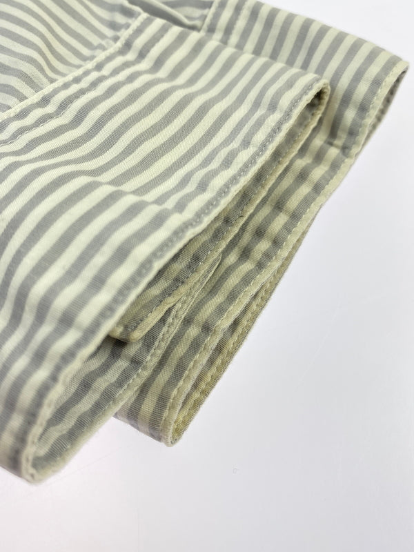 【中古品】【メンズ】 GOODENOUGH グッドイナフ STRIPE L S SHIRT ストライプ 長袖 シャツ メンズ トップス ロングスリーブ 142-260731-em-05-min サイズ：M カラー：ホワイト/グレー（ストライプ） 万代Net店