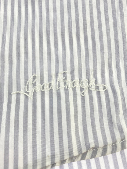 【中古品】【メンズ】 GOODENOUGH グッドイナフ STRIPE L S SHIRT ストライプ 長袖 シャツ メンズ トップス ロングスリーブ 142-260731-em-05-min サイズ：M カラー：ホワイト/グレー（ストライプ） 万代Net店