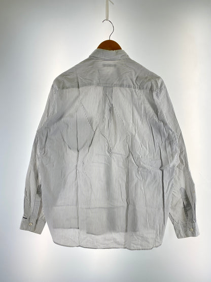 【中古品】【メンズ】 GOODENOUGH グッドイナフ STRIPE L S SHIRT ストライプ 長袖 シャツ メンズ トップス ロングスリーブ 142-260731-em-05-min サイズ：M カラー：ホワイト/グレー（ストライプ） 万代Net店