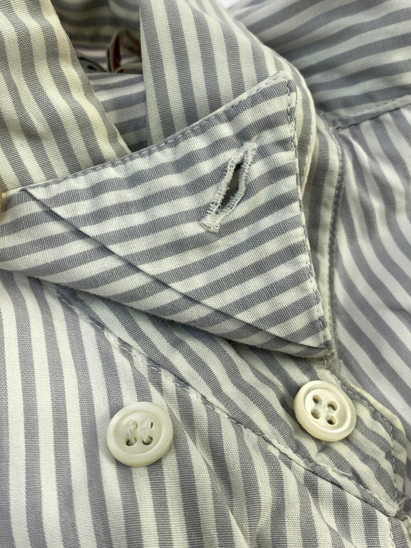 【中古品】【メンズ】 GOODENOUGH グッドイナフ STRIPE L S SHIRT ストライプ 長袖 シャツ メンズ トップス ロングスリーブ 142-260731-em-05-min サイズ：M カラー：ホワイト/グレー（ストライプ） 万代Net店