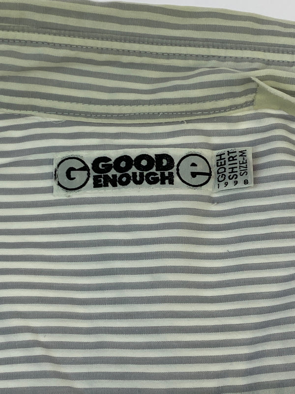【中古品】【メンズ】 GOODENOUGH グッドイナフ STRIPE L S SHIRT ストライプ 長袖 シャツ メンズ トップス ロングスリーブ 142-260731-em-05-min サイズ：M カラー：ホワイト/グレー（ストライプ） 万代Net店