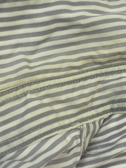 【中古品】【メンズ】 GOODENOUGH グッドイナフ STRIPE L S SHIRT ストライプ 長袖 シャツ メンズ トップス ロングスリーブ 142-260731-em-05-min サイズ：M カラー：ホワイト/グレー（ストライプ） 万代Net店