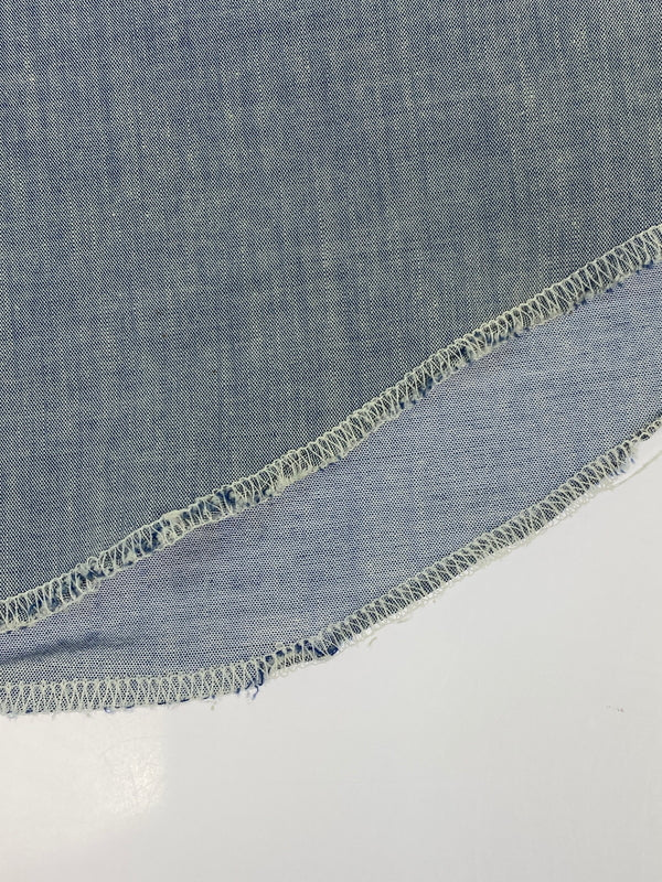 【中古品】【メンズ】 STUSSY ステューシー 00'S シャンブレーシャツ 00年代 半袖 シャツ メンズ トップス ヴィンテージ 142-260731-em-06-min サイズ：Ｌ カラー：ライトブルー系 万代Net店