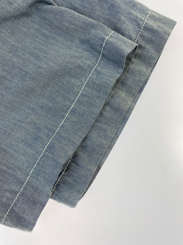 【中古品】【メンズ】 STUSSY ステューシー 00'S シャンブレーシャツ 00年代 半袖 シャツ メンズ トップス ヴィンテージ 142-260731-em-06-min サイズ：Ｌ カラー：ライトブルー系 万代Net店