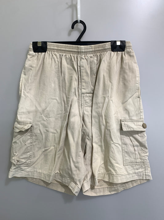 【現状渡し品】【メンズ】 STUSSY ステューシー CARGO PANTS カーゴパンツ ショートパンツ メンズ ボトムス 短パン 153-260731-em-45-min サイズ：M カラー：アイボリー 万代Net店