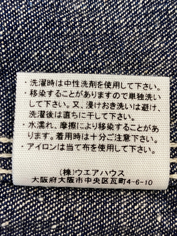 【中古品】【メンズ】 WAREHOUSE ウエアハウス JOHN GLUCKOW 1930S NEVERLOST JACKET LOT JG-03 ジョングラッコー ネバーロストジャケット アウター 145-260731-yn-42-min サイズ：42 カラー：インディゴ 万代Net店