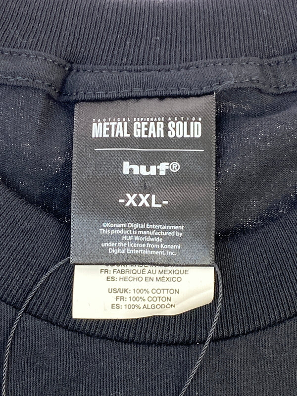【中古品】【メンズ】 HUF ハフ METAL GEAR SOLID LEGACY SS TEE 25H TS02809 メタルギアソリッド レガシー ショートスリーブ 半袖Tシャツ メンズ トップス 142-260731-em-08-min サイズ：XXL カラー：ブラック 万代Net店