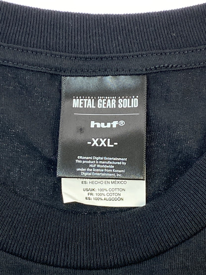 【中古品】【メンズ】 HUF ハフ MGS1 TEE 25H TS02807 半袖Tシャツ メンズ トップス ショートスリーブ メタルギア ソリッド 142-260731-em-09-min サイズ：XXL カラー：ブラック 万代Net店