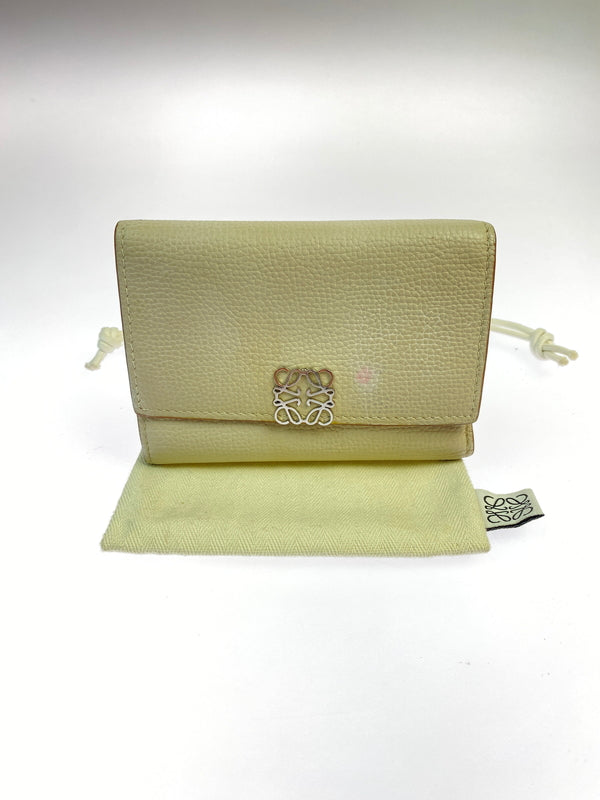 【中古品】【レディース】 LOEWE ロエベ トライフォールドウォレット 三つ折り財布 181-260809-em-21-min カラー：ベージュ系 万代Net店