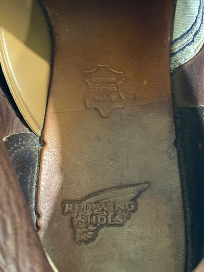 【現状渡し品】【メンズ】 RED WING レッドウィング 6-INCH CLASSIC ROUND 8164 6インチ クラシックラウンド メンズ ブーツ 起毛革 ジャワ ミュールスキナー レザー シューズ Ｄワイズ 164-260731-em-72-min サイズ：27.0cm カラー：ブラウン 万代Net店