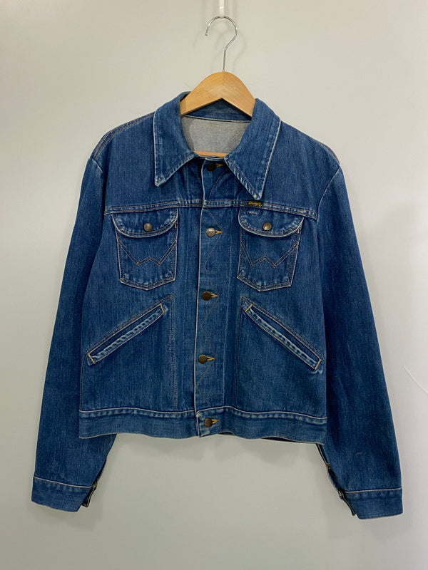 【中古品】【メンズ】 WRANGLER ラングラー DENIM JACKET 126MJ デニムジャケット アウター 146-260731-yn-39-min サイズ：表記なし 下記参照 カラー：インディゴ 万代Net店