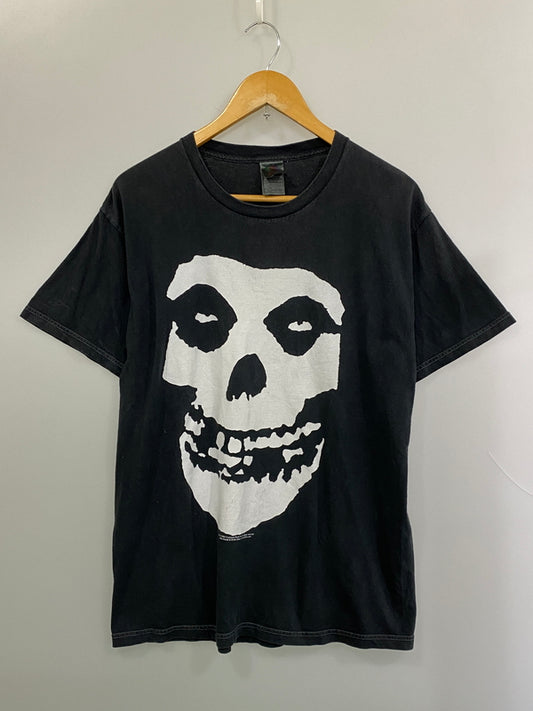【中古品】【メンズ】 MISFITS ミスフィッツ 00's PRINT TEE 2000年代 プリントTシャツ 半袖Tシャツ トップス 146-260731-yn-38-min サイズ：L カラー：ダークグレー 万代Net店