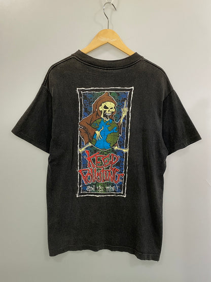 【現状渡し品】【メンズ】 GIANT ジャイアント 90's KEEP POLLUTING TEE 90年代 ショートスリーブTシャツ 半袖Tシャツ トップス 146-260804-yn-12-min サイズ：M カラー：ダークグレー 万代Net店