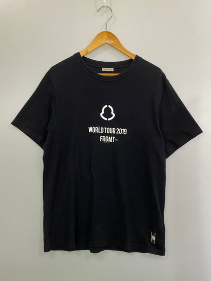 【中古品】【メンズ】 MONCLER モンクレール FRAGMENT MAGLIA T-SHIRT E109U8000150 フラグメント マリアTシャツ 半袖Tシャツ トップス 141-260804-yn-14-min サイズ：L カラー：ブラック 万代Net店