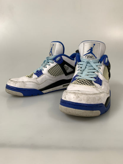 【現状渡し品】【メンズ】 NIKE ナイキ AIR JORDAN 4 RETRO MOTORSPORTS 308497-117 エア ジョーダン 4 レトロ モータースポーツ スニーカー 靴 160-260804-yn-26-min サイズ：30.0cm US12 カラー：WHITE/GAME ROYAL-BLACK 万代Net店