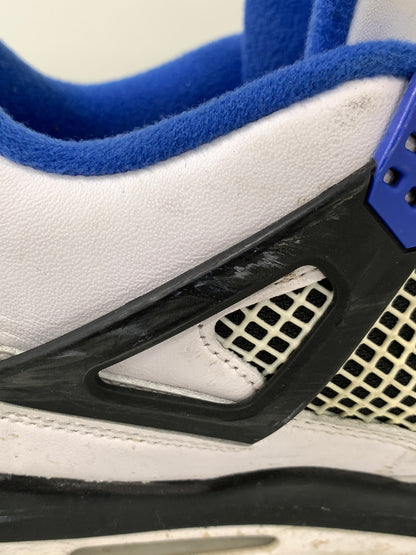 【現状渡し品】【メンズ】 NIKE ナイキ AIR JORDAN 4 RETRO MOTORSPORTS 308497-117 エア ジョーダン 4 レトロ モータースポーツ スニーカー 靴 160-260804-yn-26-min サイズ：30.0cm US12 カラー：WHITE/GAME ROYAL-BLACK 万代Net店