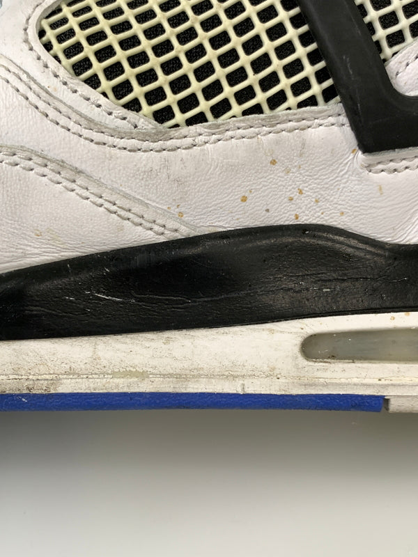 【現状渡し品】【メンズ】 NIKE ナイキ AIR JORDAN 4 RETRO MOTORSPORTS 308497-117 エア ジョーダン 4 レトロ モータースポーツ スニーカー 靴 160-260804-yn-26-min サイズ：30.0cm US12 カラー：WHITE/GAME ROYAL-BLACK 万代Net店