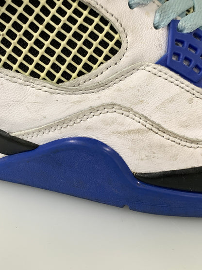 【現状渡し品】【メンズ】 NIKE ナイキ AIR JORDAN 4 RETRO MOTORSPORTS 308497-117 エア ジョーダン 4 レトロ モータースポーツ スニーカー 靴 160-260804-yn-26-min サイズ：30.0cm US12 カラー：WHITE/GAME ROYAL-BLACK 万代Net店