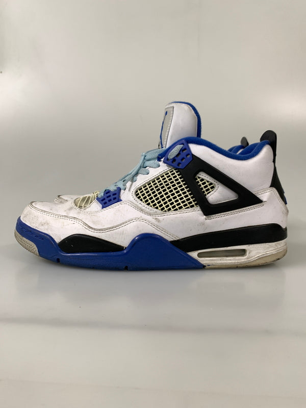 【現状渡し品】【メンズ】 NIKE ナイキ AIR JORDAN 4 RETRO MOTORSPORTS 308497-117 エア ジョーダン 4 レトロ モータースポーツ スニーカー 靴 160-260804-yn-26-min サイズ：30.0cm US12 カラー：WHITE/GAME ROYAL-BLACK 万代Net店