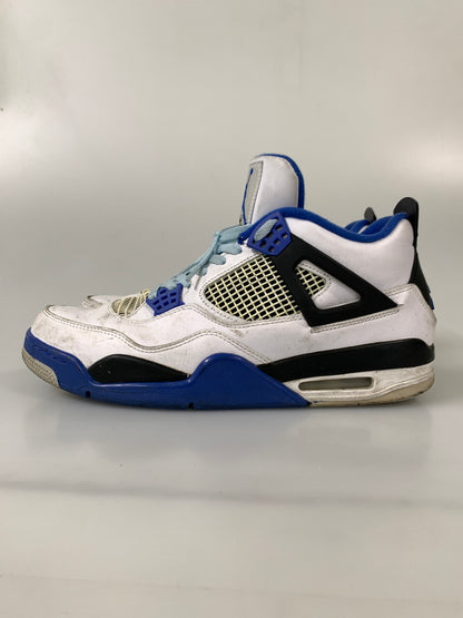 【現状渡し品】【メンズ】 NIKE ナイキ AIR JORDAN 4 RETRO MOTORSPORTS 308497-117 エア ジョーダン 4 レトロ モータースポーツ スニーカー 靴 160-260804-yn-26-min サイズ：30.0cm US12 カラー：WHITE/GAME ROYAL-BLACK 万代Net店