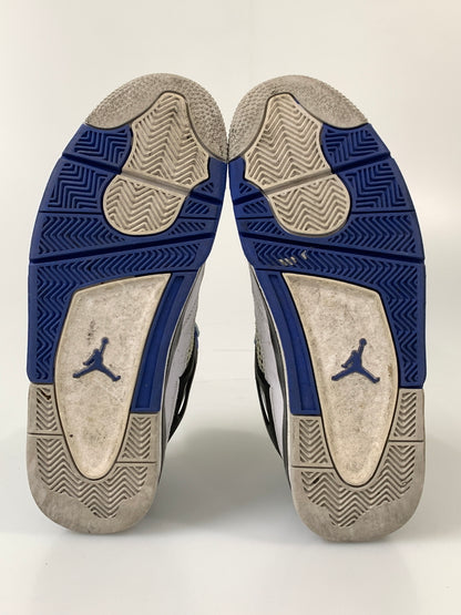 【現状渡し品】【メンズ】 NIKE ナイキ AIR JORDAN 4 RETRO MOTORSPORTS 308497-117 エア ジョーダン 4 レトロ モータースポーツ スニーカー 靴 160-260804-yn-26-min サイズ：30.0cm US12 カラー：WHITE/GAME ROYAL-BLACK 万代Net店