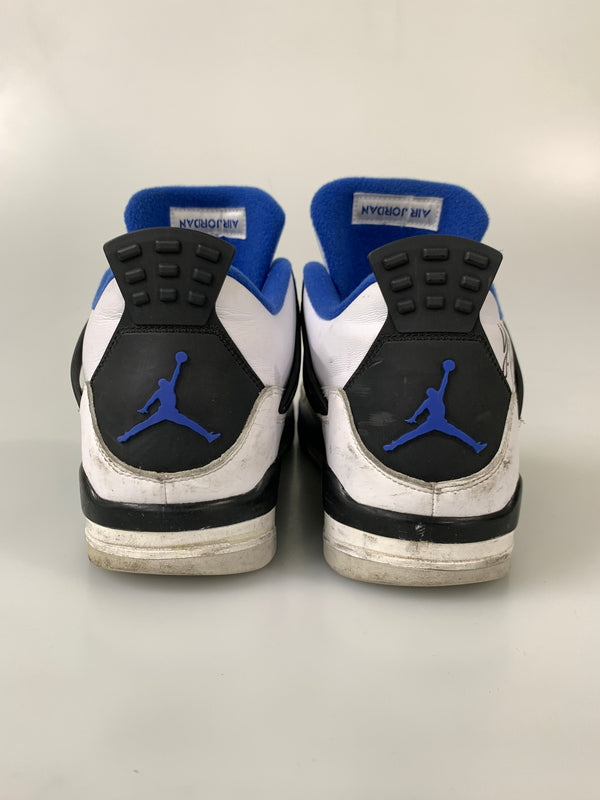 【現状渡し品】【メンズ】 NIKE ナイキ AIR JORDAN 4 RETRO MOTORSPORTS 308497-117 エア ジョーダン 4 レトロ モータースポーツ スニーカー 靴 160-260804-yn-26-min サイズ：30.0cm US12 カラー：WHITE/GAME ROYAL-BLACK 万代Net店