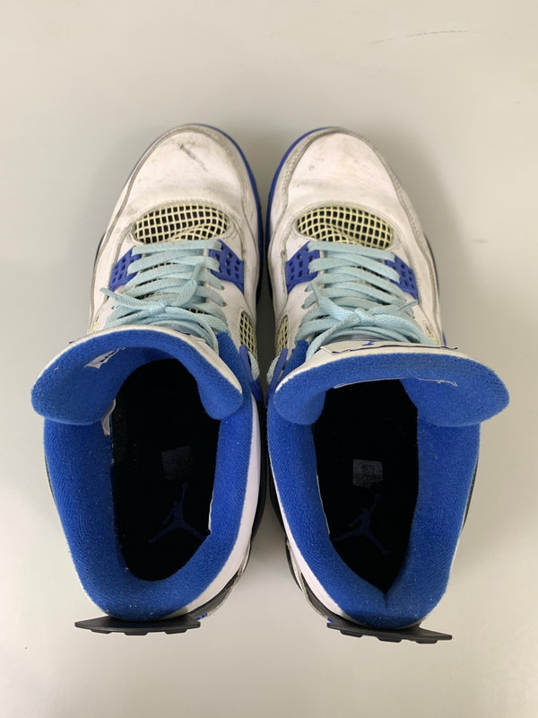 【現状渡し品】【メンズ】 NIKE ナイキ AIR JORDAN 4 RETRO MOTORSPORTS 308497-117 エア ジョーダン 4 レトロ モータースポーツ スニーカー 靴 160-260804-yn-26-min サイズ：30.0cm US12 カラー：WHITE/GAME ROYAL-BLACK 万代Net店
