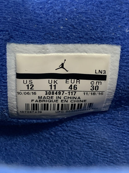 【現状渡し品】【メンズ】 NIKE ナイキ AIR JORDAN 4 RETRO MOTORSPORTS 308497-117 エア ジョーダン 4 レトロ モータースポーツ スニーカー 靴 160-260804-yn-26-min サイズ：30.0cm US12 カラー：WHITE/GAME ROYAL-BLACK 万代Net店