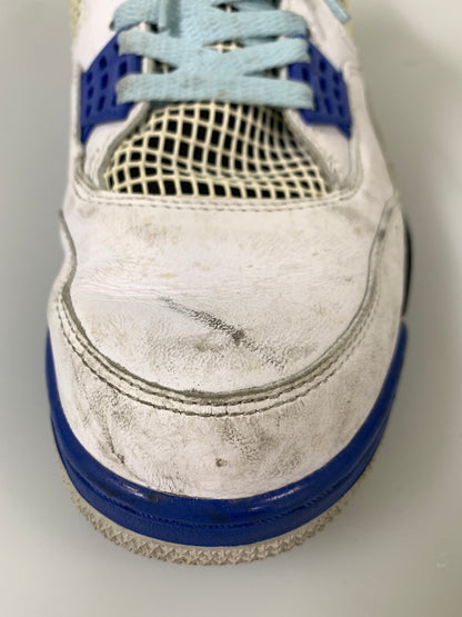 【現状渡し品】【メンズ】 NIKE ナイキ AIR JORDAN 4 RETRO MOTORSPORTS 308497-117 エア ジョーダン 4 レトロ モータースポーツ スニーカー 靴 160-260804-yn-26-min サイズ：30.0cm US12 カラー：WHITE/GAME ROYAL-BLACK 万代Net店