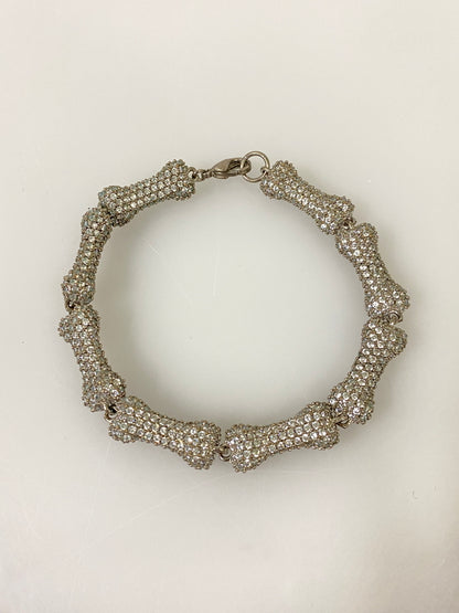 【中古品】【メンズ/レディース】 USED ユーズド DOG BONE BRACELET ドッグ ボーン ブレスレット アクセサリー 腕輪 犬の骨 192-260731-em-89-min カラー：シルバー 万代Net店