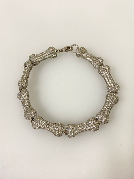 【中古品】【メンズ/レディース】 USED ユーズド DOG BONE BRACELET ドッグ ボーン ブレスレット アクセサリー 腕輪 犬の骨 192-260731-em-89-min カラー：シルバー 万代Net店