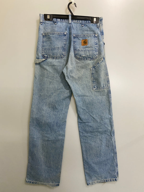 【現状渡し品】【メンズ】 CARHARTT カーハート 90's DENIM PAINTER PANTS 90年代 デニムペインターパンツ ボトムス 157-260804-yn-03-min サイズ：30×32 カラー：ライトインディゴ 万代Net店