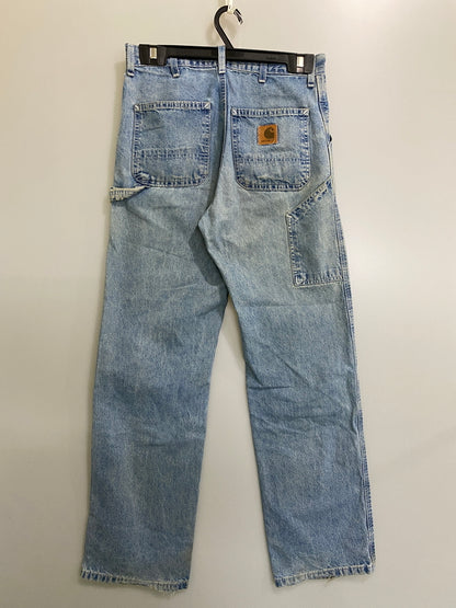 【現状渡し品】【メンズ】 CARHARTT カーハート 90's DENIM PAINTER PANTS 90年代 デニムペインターパンツ ボトムス 157-260804-yn-03-min サイズ：30×32 カラー：ライトインディゴ 万代Net店