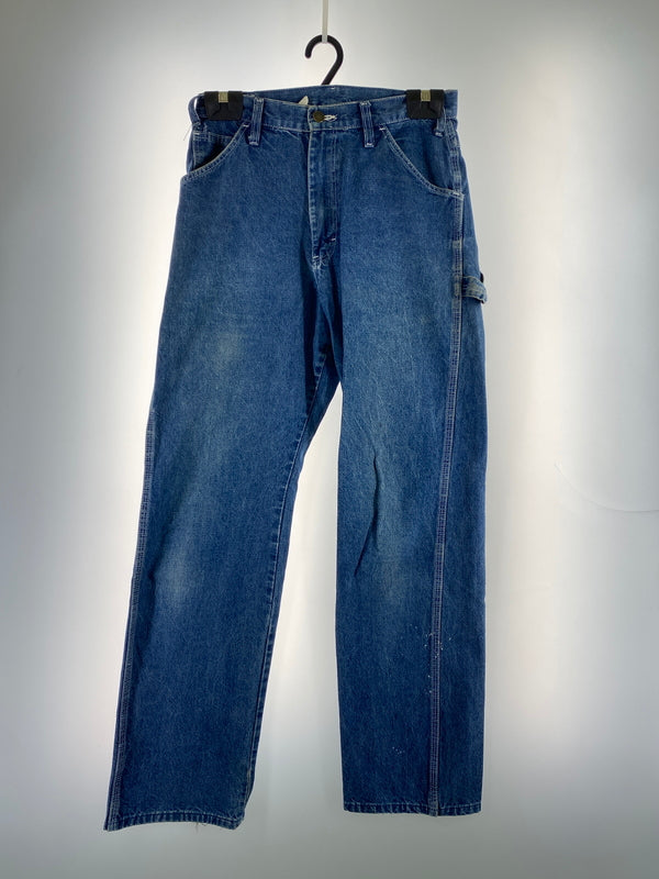 【現状渡し品】【メンズ】 DICKIES ディッキーズ 90S DENIM PAINTER PANTS デニム ペインター パンツ 157-260805-zi-19-min サイズ：31×32 万代Net店