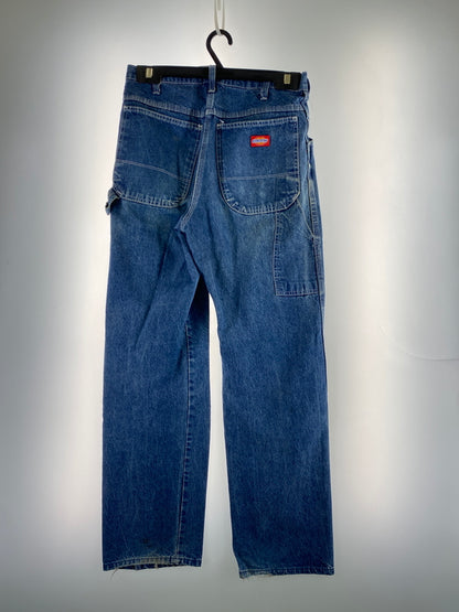 【現状渡し品】【メンズ】 DICKIES ディッキーズ 90S DENIM PAINTER PANTS デニム ペインター パンツ 157-260805-zi-19-min サイズ：31×32 万代Net店