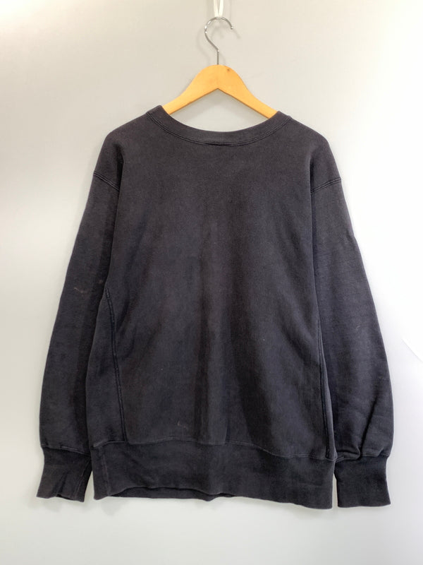 【中古品】【メンズ】 CHAMPION チャンピオン 80S REVERSE WEAVE SWEATSHIRT 80年代 リバース ウィーブ スウェットシャツ トレーナー 長袖 146-260804-hu-24-min サイズ：LARGE カラー：ブラック（色あせ） 万代Net店