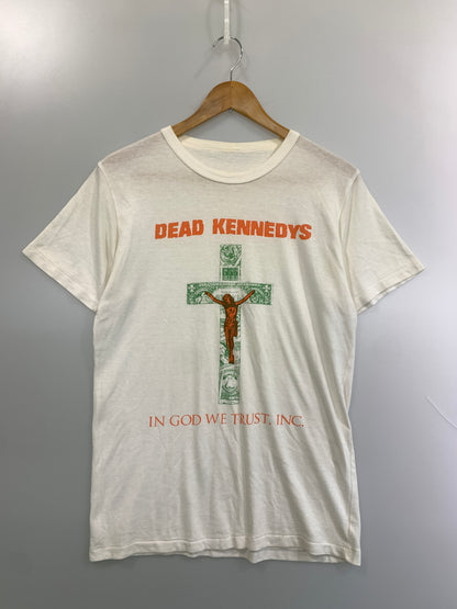 【中古品】【メンズ】 DEAD KENNEDYS デッド ケネディーズ 80S IN GOD WE TRUST INC. TEE 80年代 Ｔシャツ 半袖 ティーシャツ ショートスリーブ 146-260804-hu-40-min サイズ：不明 下記参照 カラー：ホワイト 万代Net店