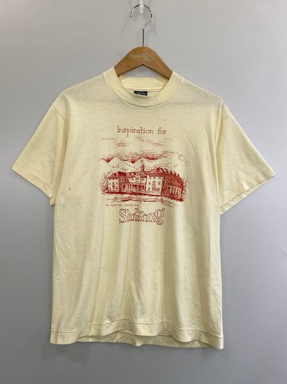 【中古品】【メンズ】 THE SHINING シャイニング 90S THE STANLEY HOTEL TEE 90年代 スタンリー ホテル ティー ヴィンテージ 半袖 Tシャツ ショートスリーブ 146-260804-hu-04-min サイズ：L カラー：クリーム色系 万代Net店
