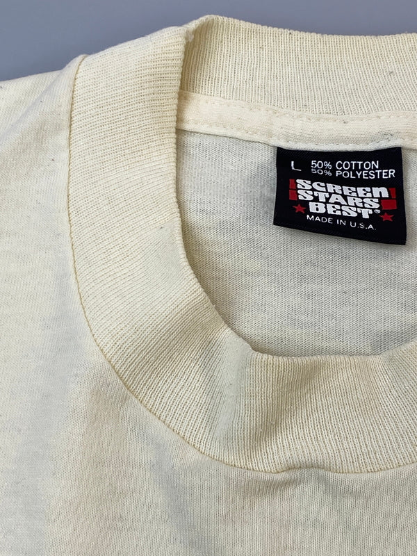 【中古品】【メンズ】 THE SHINING シャイニング 90S THE STANLEY HOTEL TEE 90年代 スタンリー ホテル ティー ヴィンテージ 半袖 Tシャツ ショートスリーブ 146-260804-hu-04-min サイズ：L カラー：クリーム色系 万代Net店