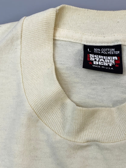 【中古品】【メンズ】 THE SHINING シャイニング 90S THE STANLEY HOTEL TEE 90年代 スタンリー ホテル ティー ヴィンテージ 半袖 Tシャツ ショートスリーブ 146-260804-hu-04-min サイズ：L カラー：クリーム色系 万代Net店