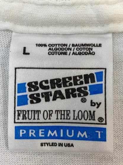 【中古品】【メンズ】 U2 ユーツー 90S ONE PRINT TEE 90年代 ワンポイント ティー 半袖 ショートスリーブ Tシャツ 146-260804-hu-05-min サイズ：L カラー：ホワイト 万代Net店