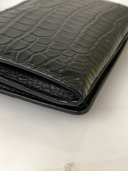 【中古美品】【メンズ/レディース】 三京商会 マットコンパクト財布 ウォレット 2つ折り財布 ミニサイズ 200-260731-em-90-min カラー：ブラック 万代Net店