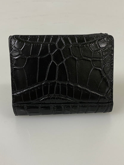 【中古美品】【メンズ/レディース】 三京商会 マットコンパクト財布 ウォレット 2つ折り財布 ミニサイズ 200-260731-em-90-min カラー：ブラック 万代Net店