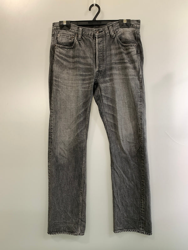 【中古品】【メンズ】 FULLCOUNT フルカウント DENIM PANTS デニムパンツ 1101BK ジーパン ボトムス 145-260804-hu-28-min サイズ：32 カラー：ブラックインディゴ 万代Net店