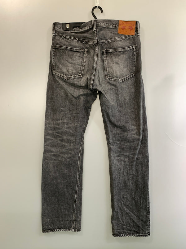 【中古品】【メンズ】 FULLCOUNT フルカウント DENIM PANTS デニムパンツ 1101BK ジーパン ボトムス 145-260804-hu-28-min サイズ：32 カラー：ブラックインディゴ 万代Net店