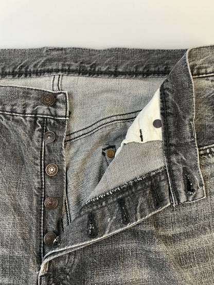 【中古品】【メンズ】 FULLCOUNT フルカウント DENIM PANTS デニムパンツ 1101BK ジーパン ボトムス 145-260804-hu-28-min サイズ：32 カラー：ブラックインディゴ 万代Net店